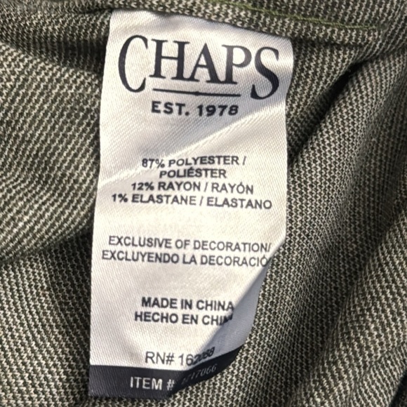 Chaps Men's Knit Flannel Shirt Green XL Stretch - Picture 9 of 10